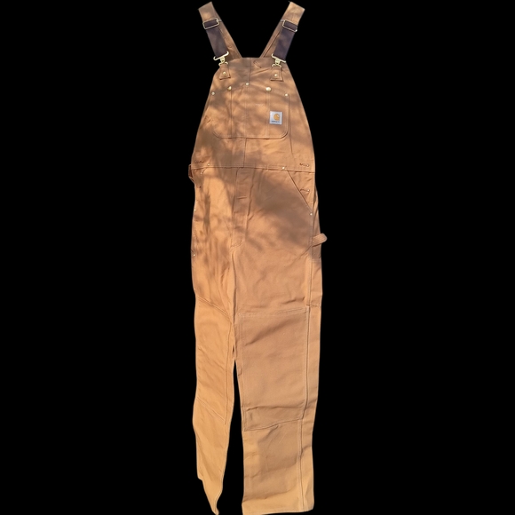 Carhartt Men's Bootcut Overalls - Brown - Picture 1 of 4